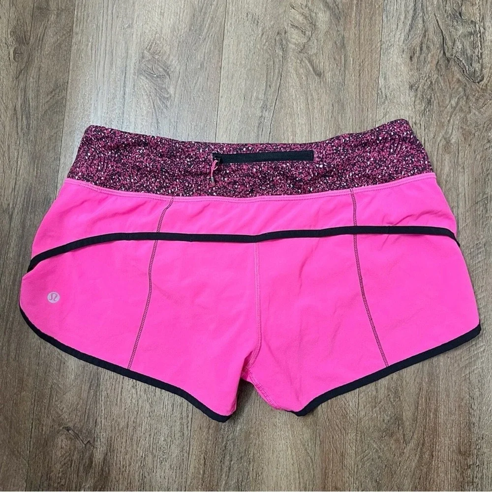 Lululemon Run:‎ Speed Short 4 Way Stretch Raspberry Glo Light Size 6